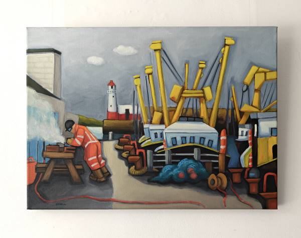- Oil on Canvas, Painting by Julia Odell, measuring 40 x 55 cm (H x W) £475